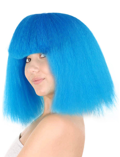 Wigs2you ハロウィンパーティープレミアムレディース H-1499 美しいルックを手に入れよう！ポップスターロイヤルブルーウィッグ