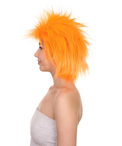 Wigs2you ハロウィンパーティープレミアムレディース H-1682 着け心地が良い とても快適 ファンキーパンク オレンジウィッグ