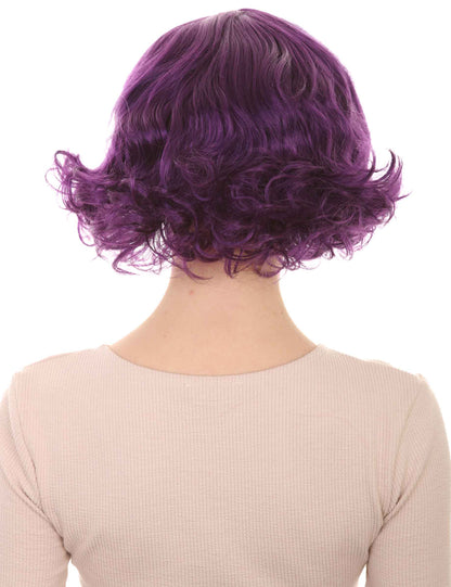 Wigs2you ハロウィン パーティー プレミアム レディース H-1357 着けやすい 快適なフィット感 カーニバル バイオレット ウェーブのかかったウィッグ