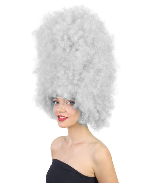 Wigs2you ハロウィンパーティ プレミアムレディース H-2013 着用しやすい 超巨大 グレー アフロウィッグ スタイルを大きくする
