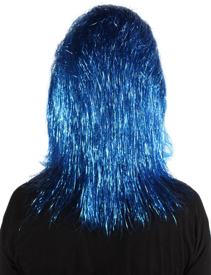 ハロウィンパーティープレミアムメンズ H-5647-BL ヘアリーユニセックスエイプティンセルマスクのみ 青 軟らかい合成繊維