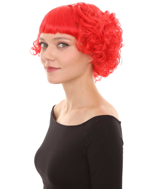 Wigs2you ハロウィンパーティ プレミアムレディース H-976 ショートレッド かわいいカーリーウェーブウィッグ