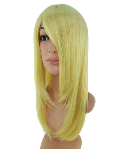レディースファッション C-054 ロングストレート C-プラチナブロンド コスプレヒートスタイラブルウィッグ