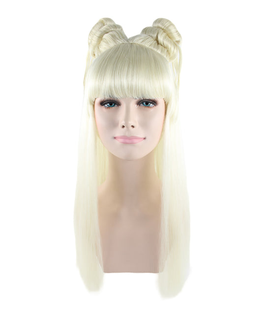 Wigs2you ハロウィン パーティー プレミアム レディース H-1214 快適なフィット感明るいブロンドのアジアン プリンセス ウィッグ