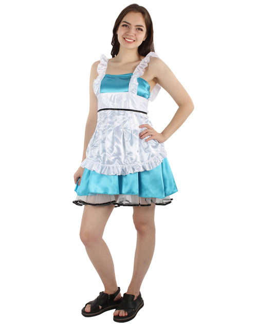 大人用女性 JCO-329_18 セクシーなフレンチメイド制服 レイクブルー コスプレ コスチューム