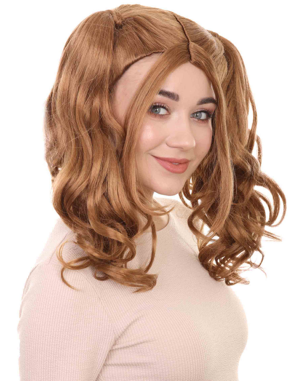 Wigs2you ハロウィンパーティー プレミアム レディース H-766 ドリー ピグテール ウィッグ LLT ブラウンカラー