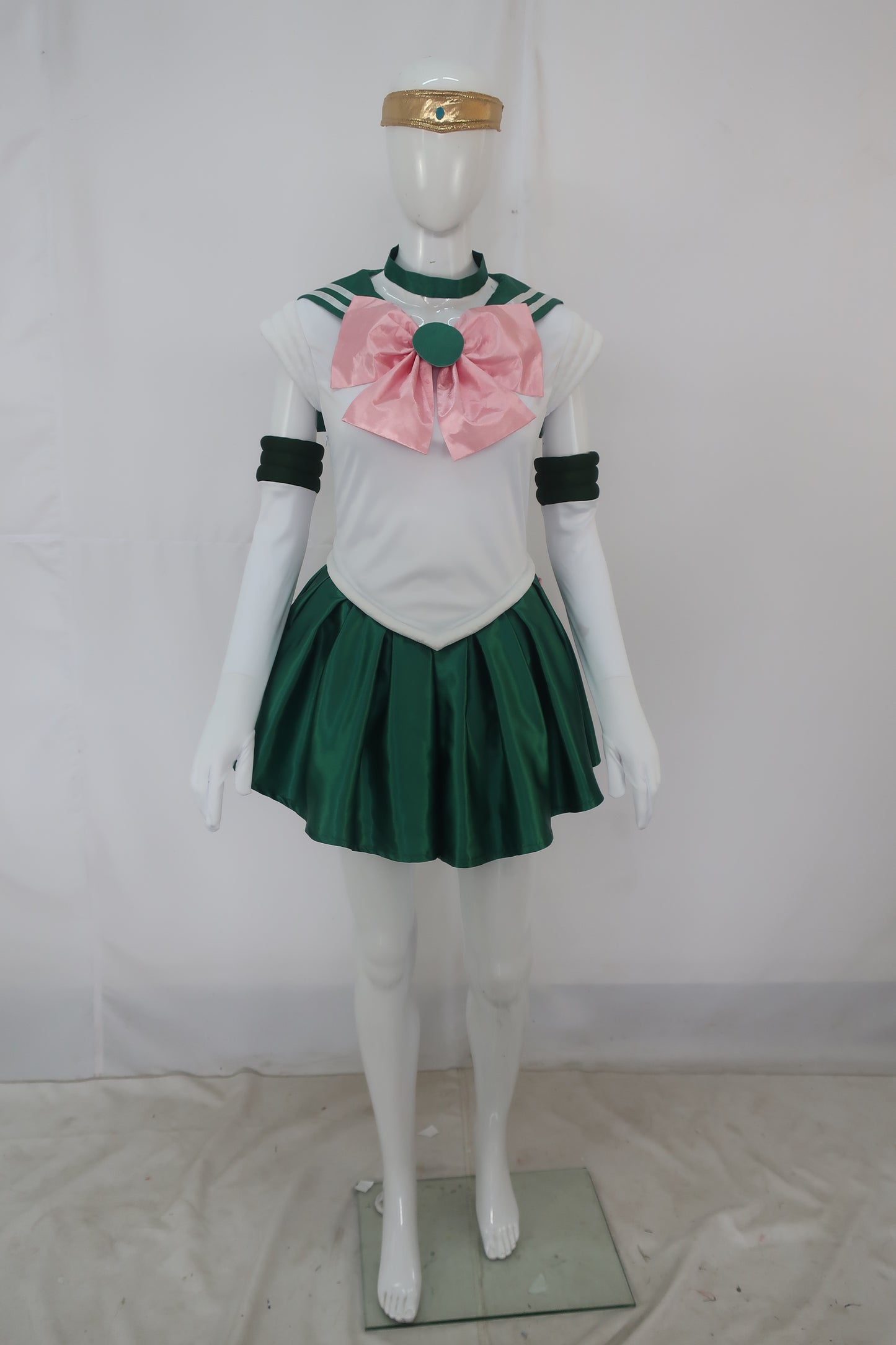 大人の女性用 JCA-048 セーラームーン（ジュピター） ダークグリーン ピンク ホワイト コスプレ衣装