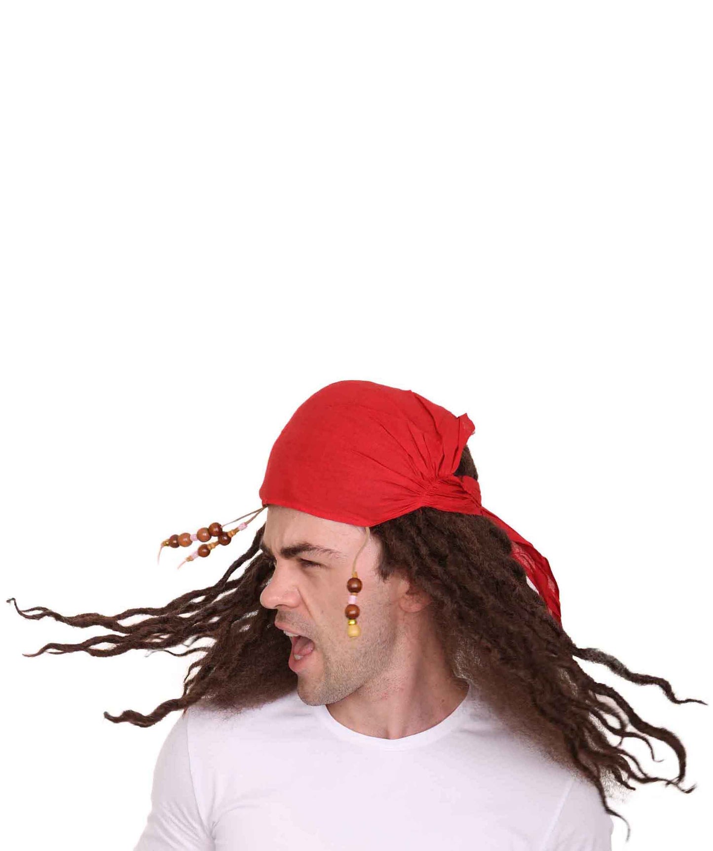 Wigs2you ハロウィンパーティープレミアムメンズ H-1596 着用が簡単 とても快適 本物の海賊船長ウィッグ