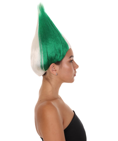 Wigs2youハロウィンパーティープレミアムレディースH-1879 着けやすい 非常に快適 アイルランド国旗トロールウィッグ