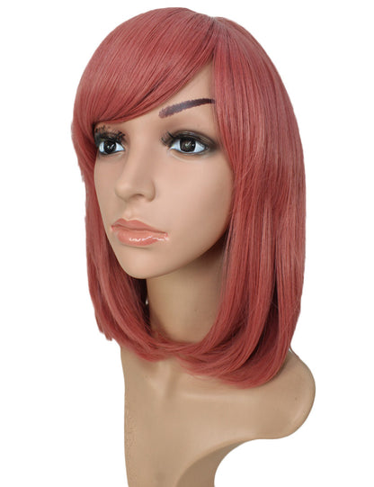 Wigs2You ミディアムストレートウィッグ サイドバング付き フルウィッグ 耐熱ファイバー製 コスプレ・イベント用 - サンディブラウン C-069
