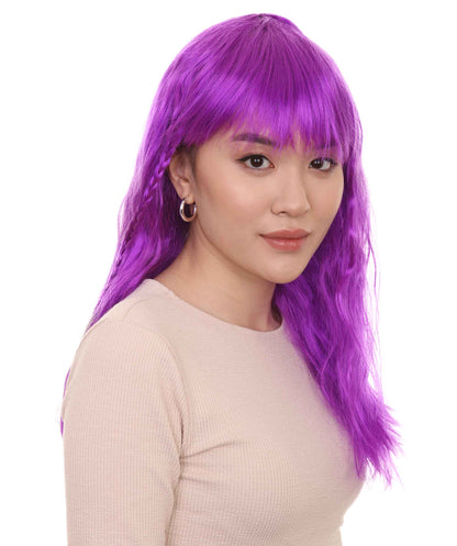 Wigs2you ハロウィンパーティープレミアムレディース H-1770 着け心地が良い とても快適 グラマラマ ネオンパープルウィッグ
