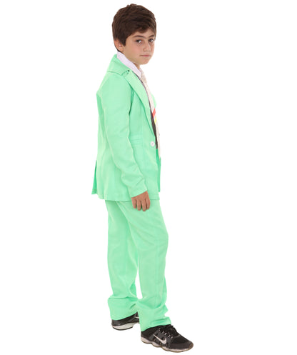 シンガー ボウイ JCP-028_2(Kids) コスプレコスチューム（子供用） ライトグリーン