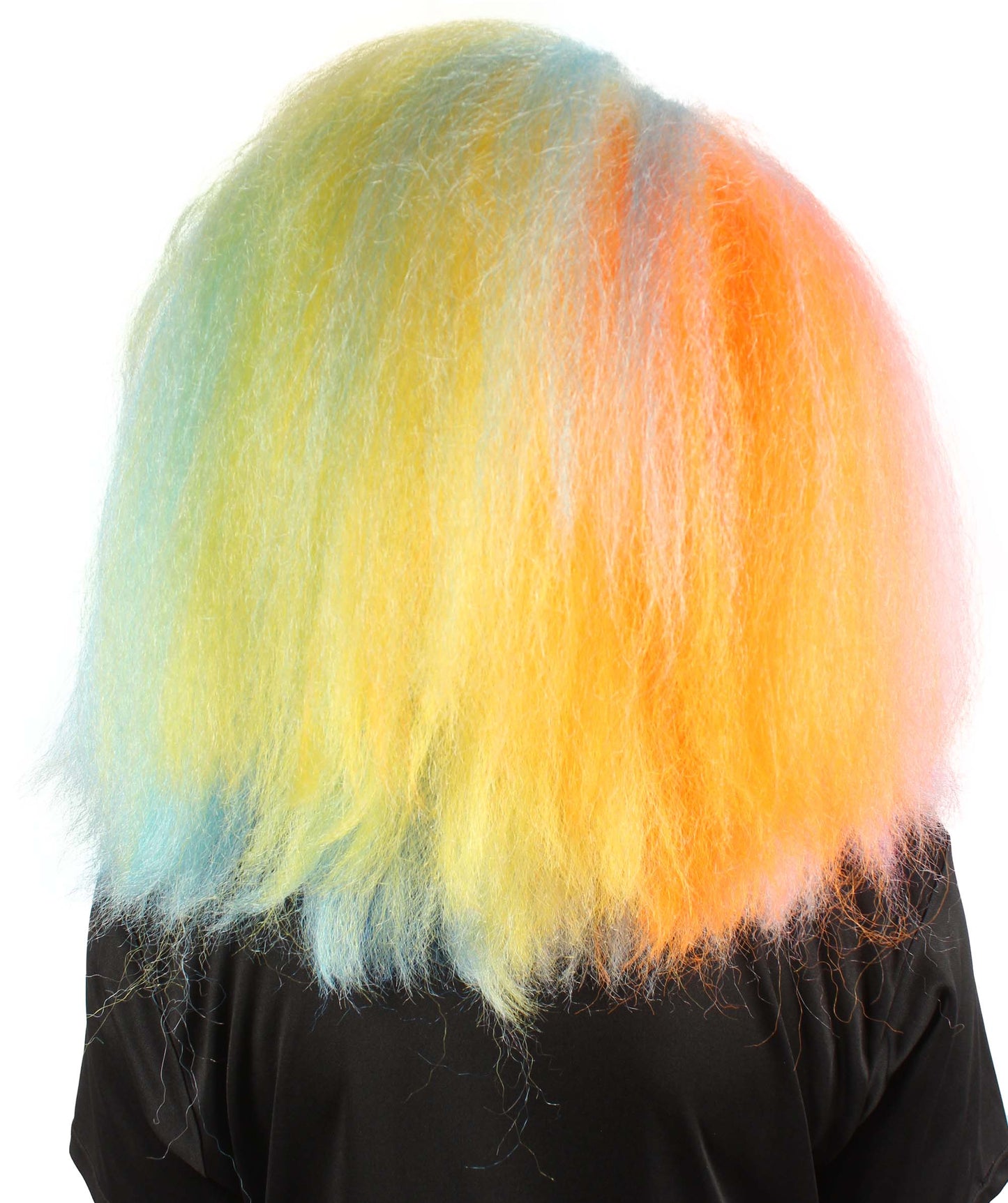ハロウィンパーティプレミアムレディース H-5756 レインボーカットアフロウィッグ