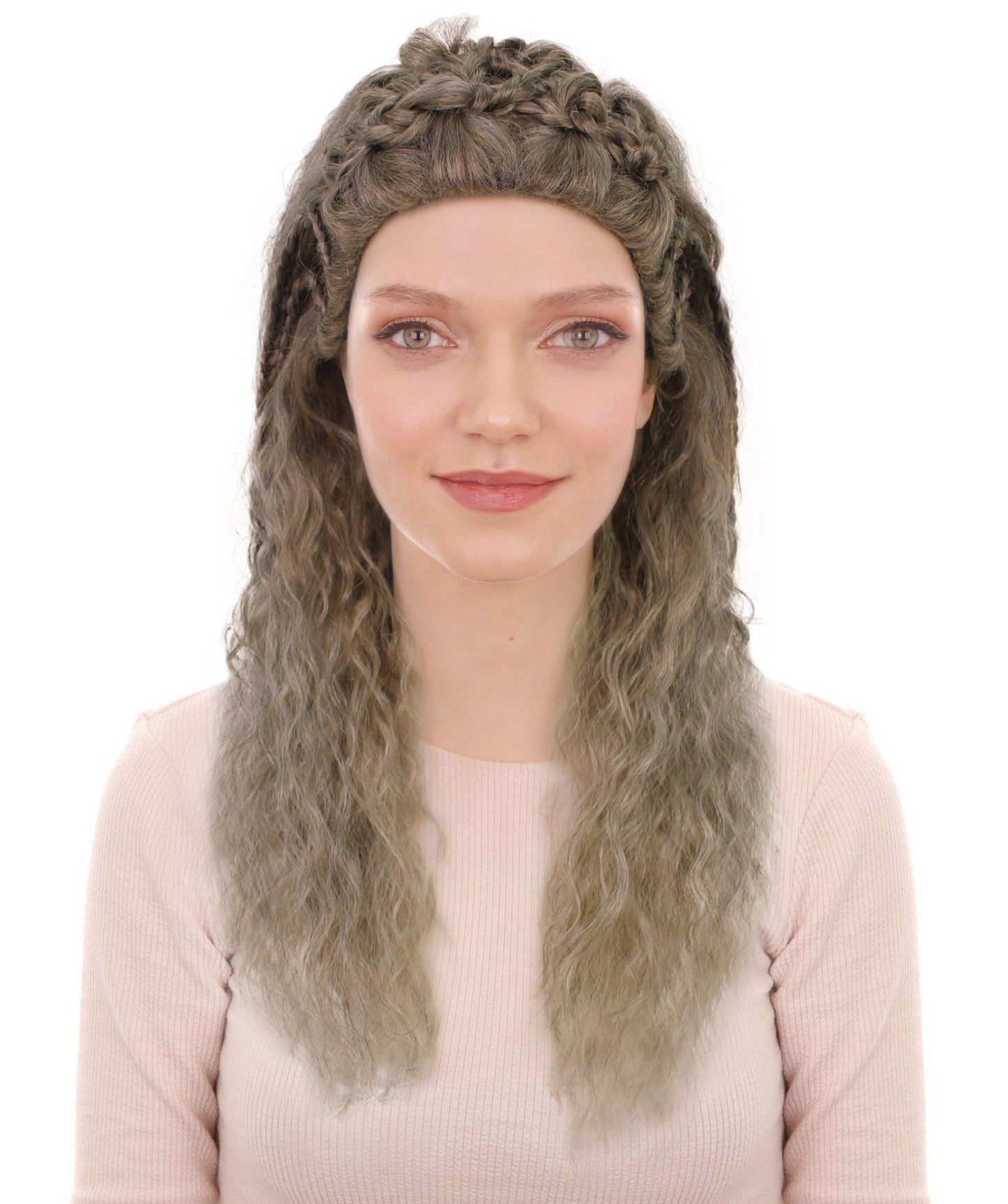 女性 Lagertha Wavy Multiple ウィッグ H-6786 ヴァイキングにインスパイア (2013–2020) コスプレ ハロウィーンや仮装パーティーに最適