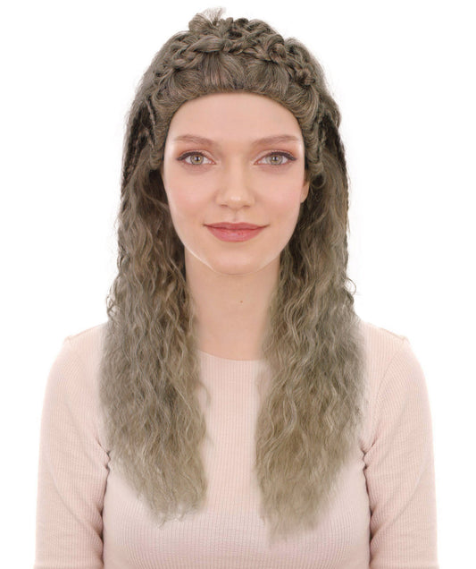 女性 Lagertha Wavy Multiple ウィッグ H-6786 ヴァイキングにインスパイア (2013–2020) コスプレ ハロウィーンや仮装パーティーに最適