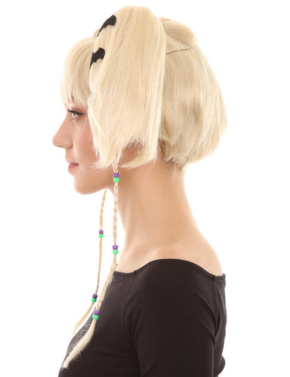 Wigs2you ハロウィンパーティー プレミアム レディース H-723 バットエンジェルウィッグ ブロンドカラー