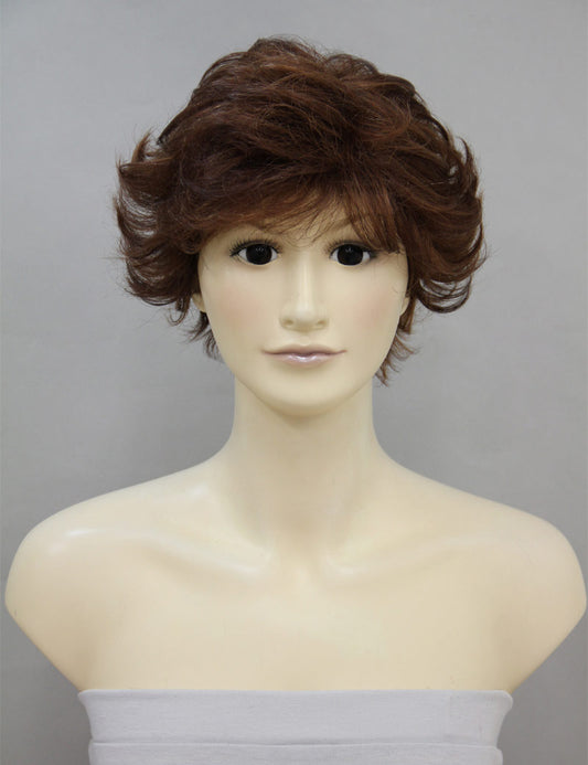Mrs Styles 年齢 30-40 ショート Natural Radiance ウェービー ヒューマンヘア ミックス ウィッグ