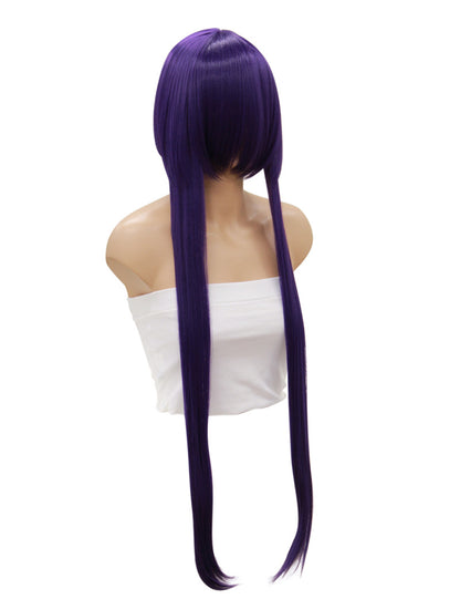 レディースファッション C-013 ロングストレート C-パープル コスプレ ヒートスタイルウィッグ