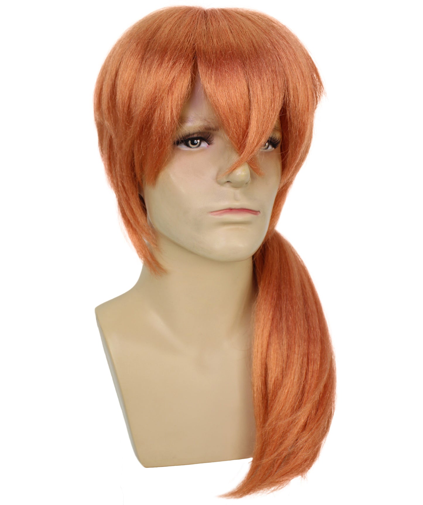 Wigs2you H-6931 文豪ストレイドッグス 中原中也 コスプレウィッグ 大人用 メンズ | アニメ風ショートウェーブブラウンウィッグ 調節可能なフィット感 | ハロウィン、コミコン、コスプレイベントに最適