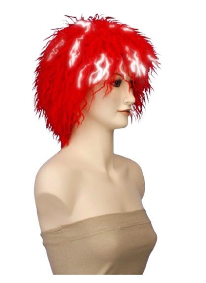Wigs2you H-111 プレミアム レディース レッド - 暗闇で光るウィッグ ファンシー キャラクター ファッション/コスプレ ウィッグ！通気性のあるキャップレス キャップ