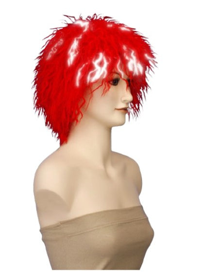 Wigs2you H-111 プレミアム レディース レッド - 暗闇で光るウィッグ ファンシー キャラクター ファッション/コスプレ ウィッグ！通気性のあるキャップレス キャップ