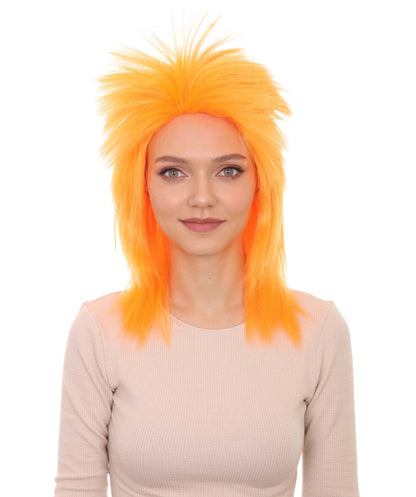 Wigs2you ハロウィン パーティー プレミアム H-1305 簡単に着用でき 快適なフィット感 80 年代女性レッド ロッカー スタイルウィッグ