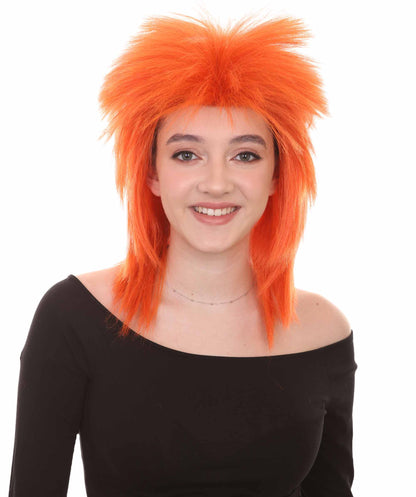 Wigs2you ハロウィン パーティー プレミアム H-1305 簡単に着用でき 快適なフィット感 80 年代女性レッド ロッカー スタイルウィッグ