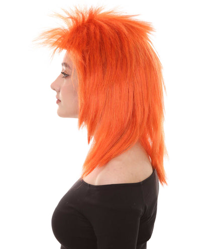 Wigs2you ハロウィン パーティー プレミアム H-1305 簡単に着用でき 快適なフィット感 80 年代女性レッド ロッカー スタイルウィッグ