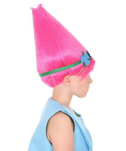 Wigs2you ハロウィン パーティー プレミアム レディース H-1448 着けやすい 快適なフィット感 コスプレウィッグ ポピートロールズ スタイル ピンクカラーウィッグ