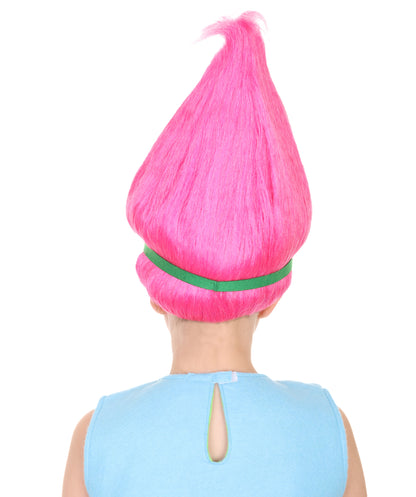 Wigs2you ハロウィン パーティー プレミアム レディース H-1448 着けやすい 快適なフィット感 コスプレウィッグ ポピートロールズ スタイル ピンクカラーウィッグ