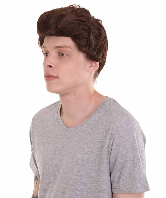 Wigs2you H-2364 メンズコスプレウィッグ - エドワード・カレン・ブラウン - ハロウィンコスプレ用プレミアム通気性キャップレスウィッグ