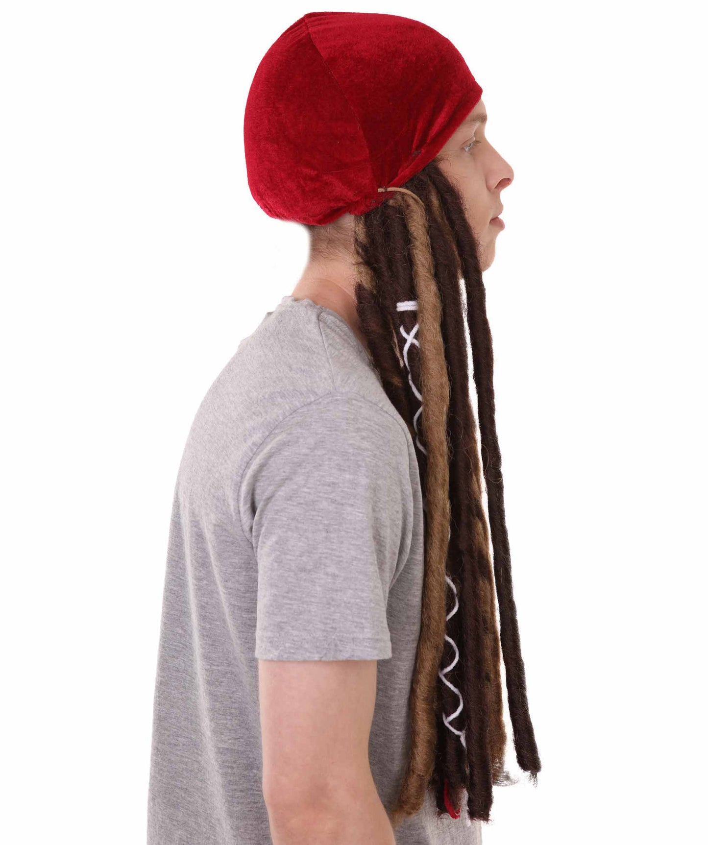 Wigs2you H-2490 メンズコスプレウィッグ - ジャック・スパロウ海賊ドレッドロックスウィッグ