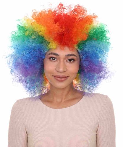 Wigs2you ハロウィンパーティープレミアムレディース H-549 レインボー "Afro Clown" ウィッグ