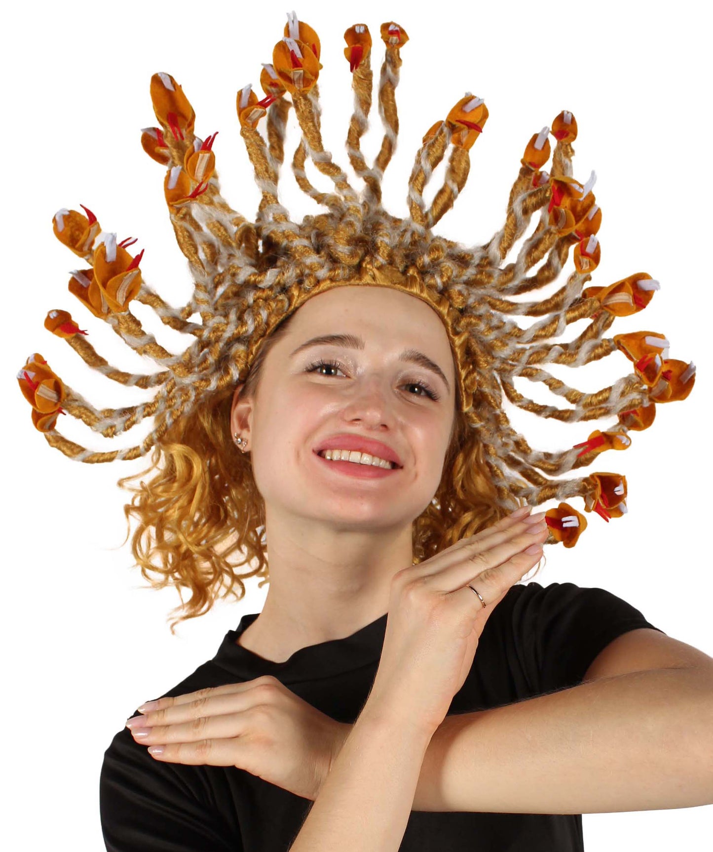 Wigs2you H-5664 大人用 ユニセックス ギリシャ神話 メデューサ ヘビ ウィッグ | 複数のカラーオプション