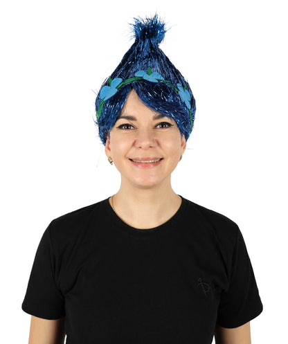 Wigs2you H-6394 大人用アニメ映画キャラクター スパイク ティンセル トロール ウィッグ 花付き I マルチカラー コスプレウィッグ I ティンセル素材