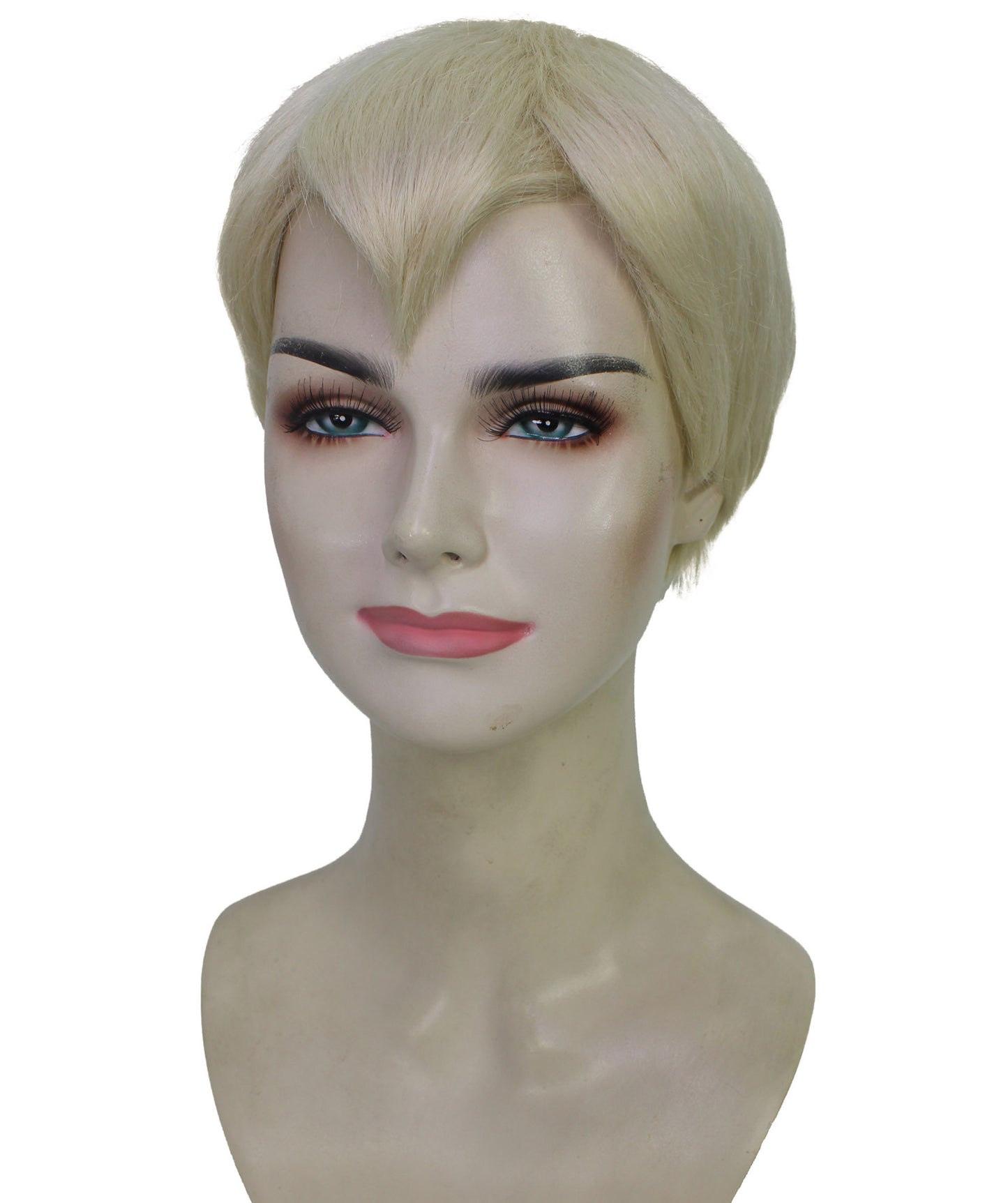 Wigs2you H-6635 女性用 ビデオゲーム映画キャラクター ピクシー ショートストレート ブロンドウィッグ | コスプレウィッグ | 難燃性合成繊維