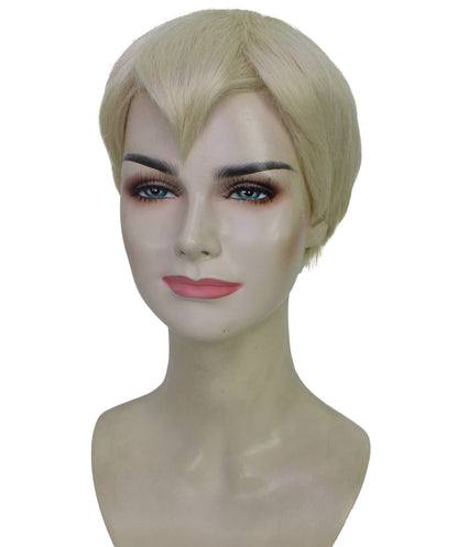 Wigs2you H-6635 女性用 ビデオゲーム映画キャラクター ピクシー ショートストレート ブロンドウィッグ | コスプレウィッグ | 難燃性合成繊維