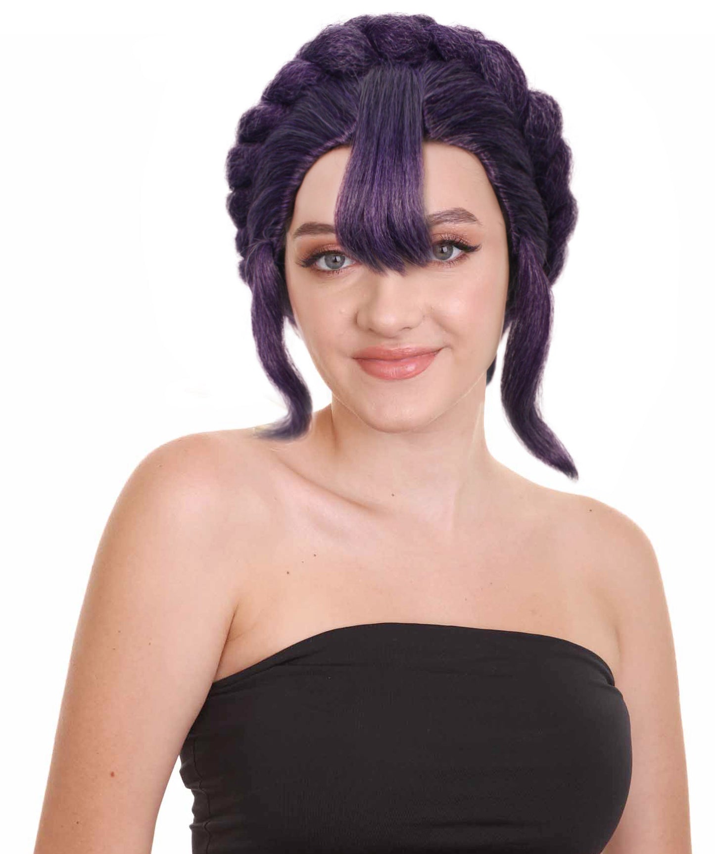 Wigs2you H-6915 女性用アニメ・マンガ風3年生パイロットロング三つ編みウィッグ I ハロウィンに最適 I 難燃性合成繊維