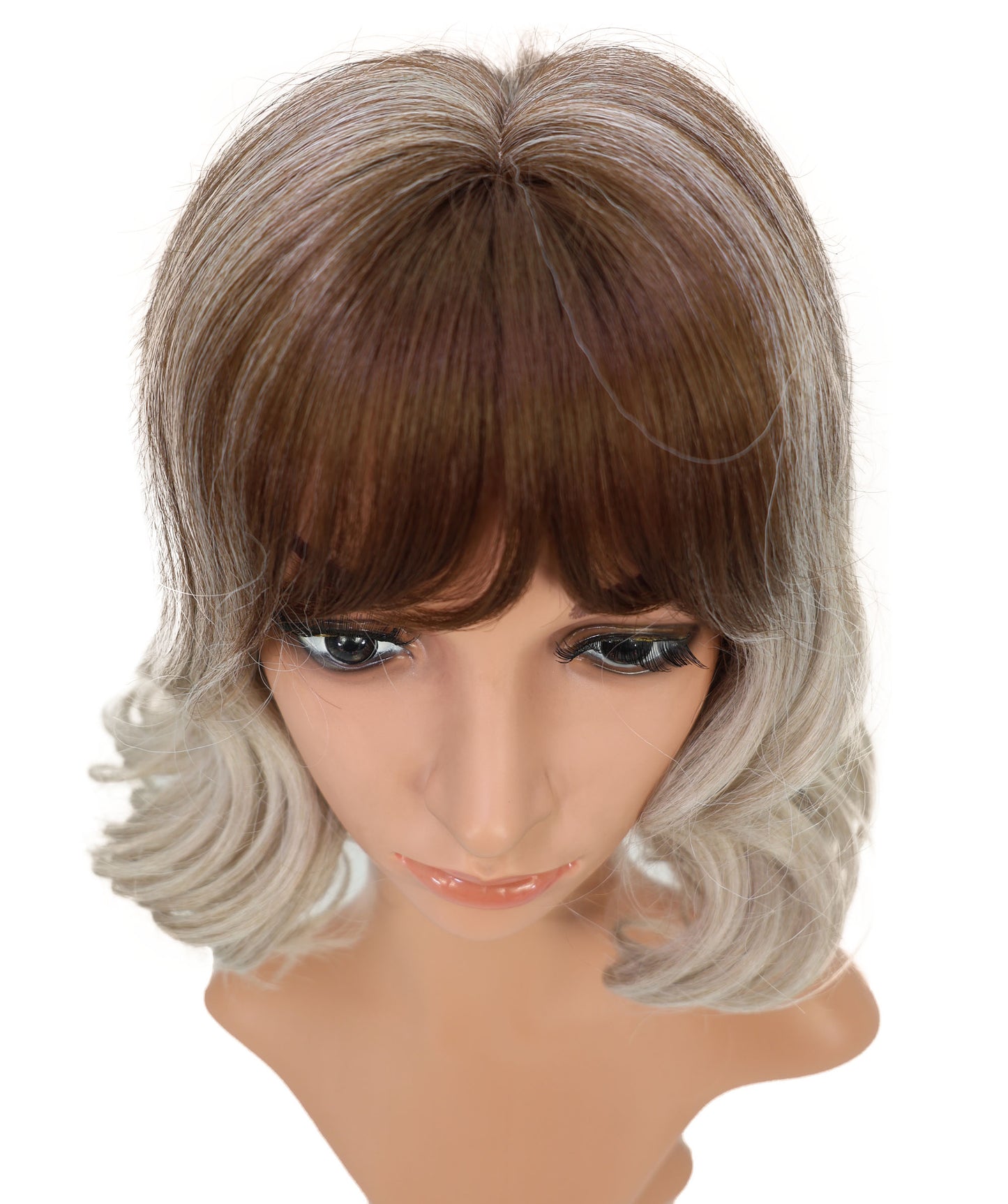 Wigs2you H-6937 ファッション ウィッグ _ 耐熱アッシュライトブラウン 13.5インチ キャップレス