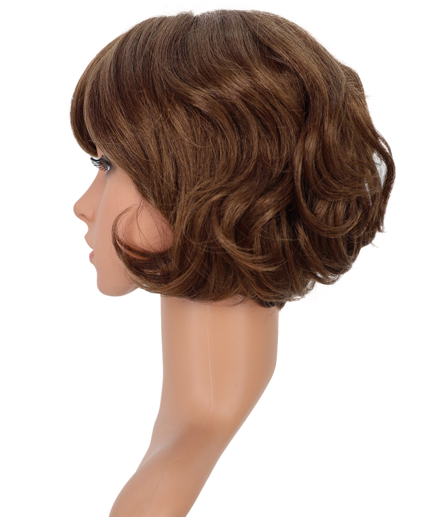 Wigs2you H-6939 ファッション ウィッグ _ 耐熱レディッシュブラウン 7.5インチ キャップレス