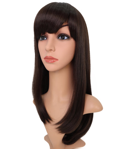 Wigs2you H-6940 ファッション ウィッグ _ 耐熱ダークブラウン 20インチ キャップレス