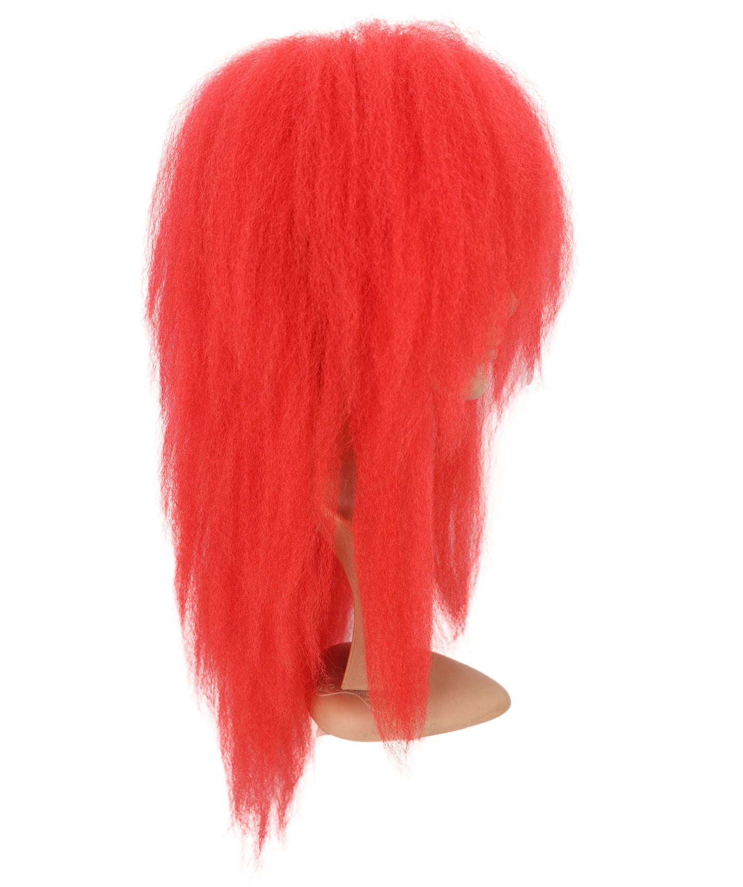 Wigs2you H-6941 成人男性用 ロングレッド ステージウィッグ 大容量 伝統舞踊スタイル 難燃性合成繊維 | 演出服 イベント パーティー 舞台 新年会 文化祭