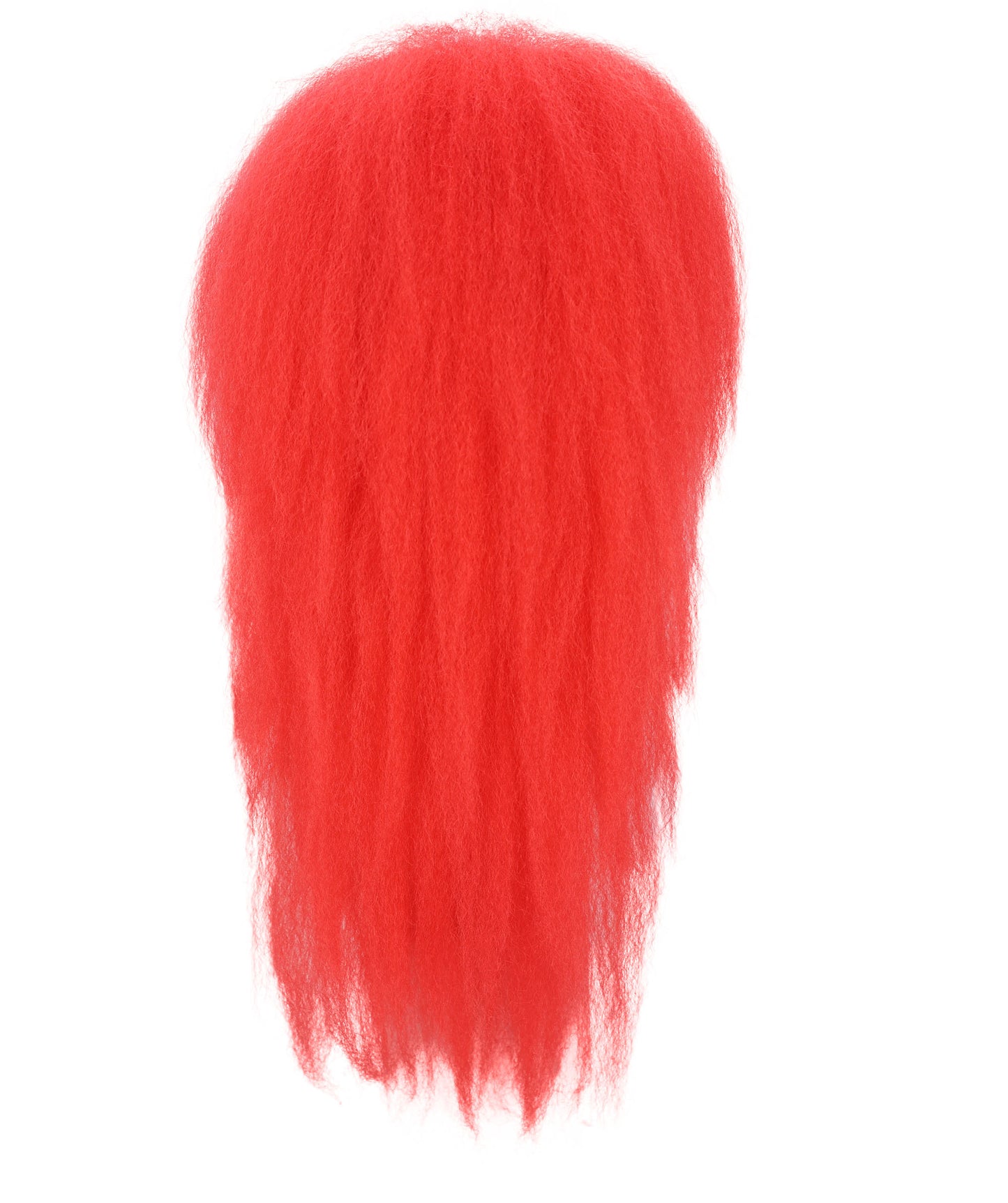 Wigs2you H-6941 成人男性用 ロングレッド ステージウィッグ 大容量 伝統舞踊スタイル 難燃性合成繊維 | 演出服 イベント パーティー 舞台 新年会 文化祭