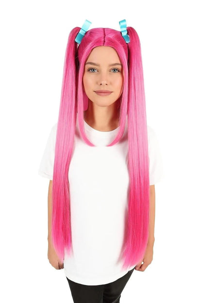 Wigs2you H-6942-PK 大人用 レディース K-pop デーモンハンター ウィッグ ロング ストレート マルチカラー ウィッグ | ハロウィンウィッグ | 未来的なポップスター戦士風