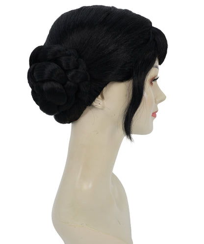 Wigs2you H-6944 大人女性向け人気K-POPデーモンハンターウィッグ ブラックハイバンズ（前髪あり）｜ハロウィンウィッグ｜未来的なポップスター戦士風