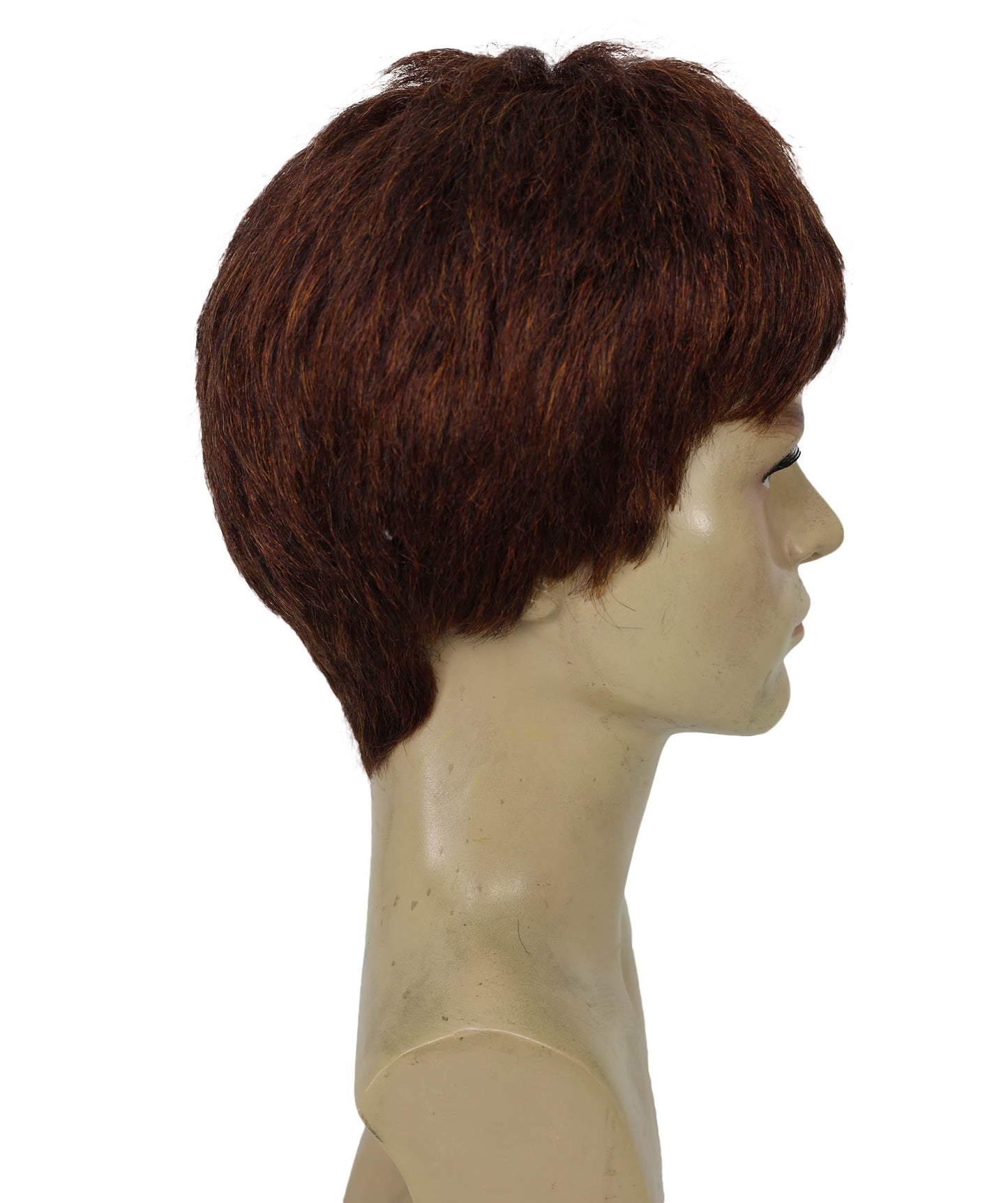 Wigs2you H-6950 大人用 60年代風 ブラウン ボウルカット レトロ シャギーウィッグ | パーティー用 シャギー ボーイバンド風 コスチューム ヘアピース | 合成繊維