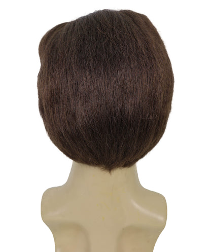 Wigs2you H-6952 大人用メンズ レトロ ロックンロール ブラウン グリーザーウィッグ | パーティーや劇場に最適な50年代風ヴィンテージウィッグスタイル | 難燃性合成繊維