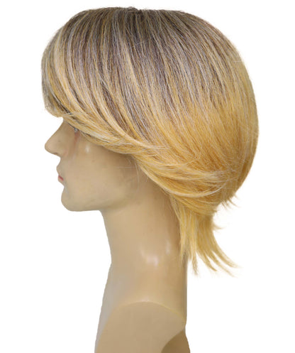 Wigs2you H-6954 大人用メンズ70年代ブロンドシャギーサーファーウィッグ｜ハロウィンやパーティーにぴったりのレトロディスコヘアピース