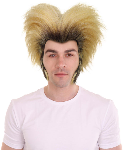 Wigs2you H-6955 大人用メンズブラウンワイルドウェアウルフウィッグ｜ハロウィンや動物をテーマにしたパーティーに最適｜難燃性合成繊維