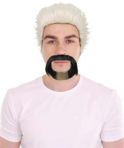 Wigs2you H-6957 大人用男性用ブロンドの尖ったヤギひげ風口ひげ | 粘着式コスチューム用ひげ | 難燃性合成繊維